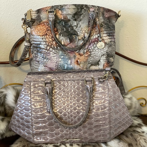 Sold! Brahmin Silver Pamilla Arden - Picture 3 of 13